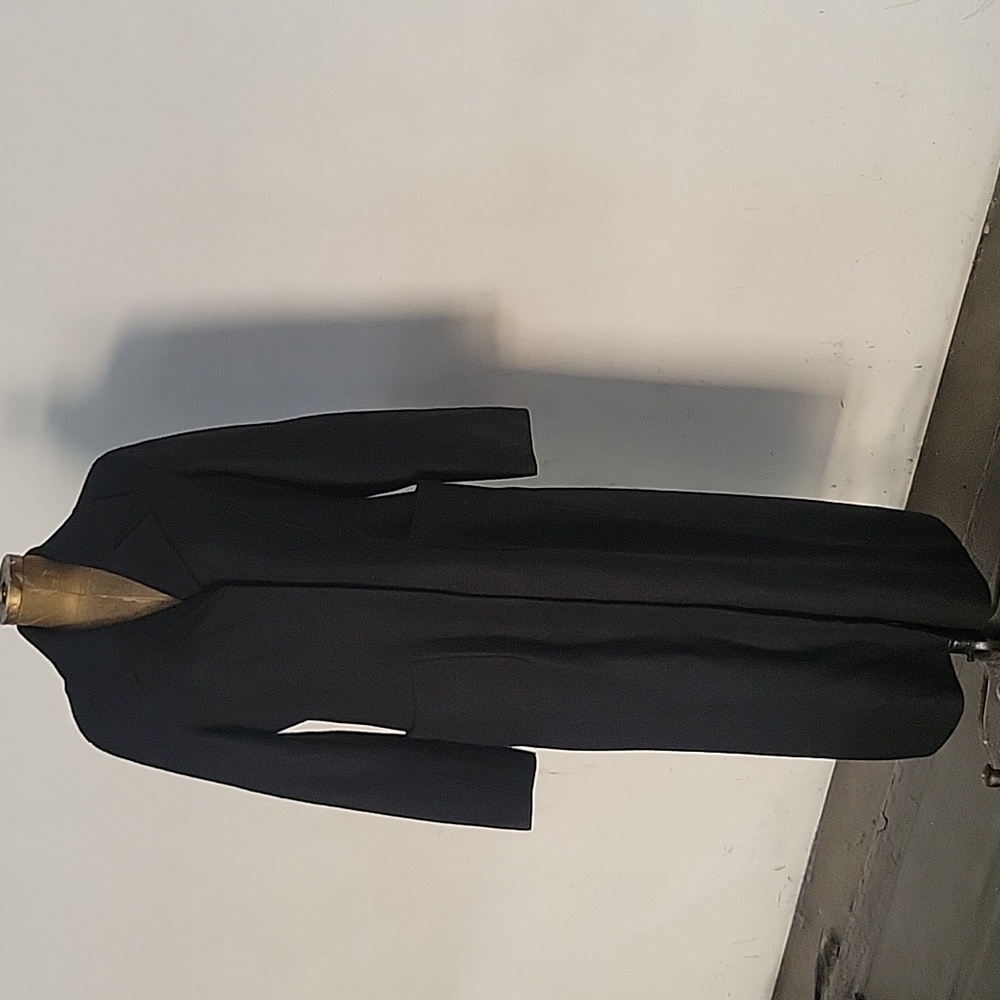 Peruvian Connection Chiltern Black Felted Long Coat Alpaca Wool 14 Classic New